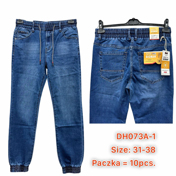 Spodnie męskie jeans Roz 31-38, 1 Kolor .Paczka 10 szt